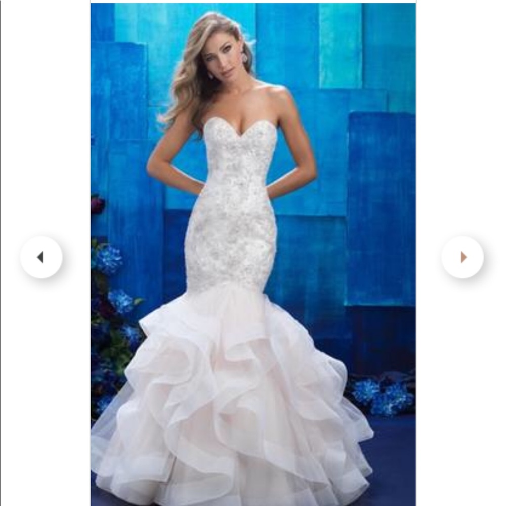 Allure Bridal wedding dress and veil